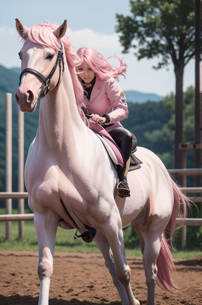 pink horse