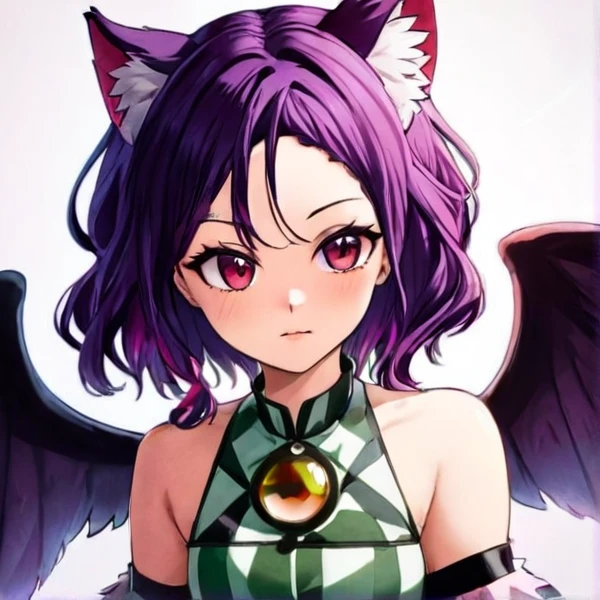 make a demon slayer character based off lilith with owl wings and cat ears