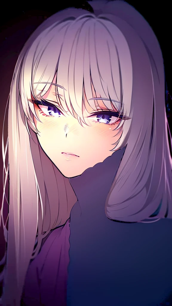 a beautiful anime girl with grey hair (best quality,4k,8k,highres,masterpiece:1.2),ultra-detailed,(realistic,photorealistic,photo-realistic:1.37),1girl,detailed face,beautiful detailed eyes,beautiful detailed lips,extremely detailed eyes and face,longeyelashes,sensual,detailed background,highly detailed, full body, cute, standing, casual clothes, cool jacket, whale reference cloth,straight hair