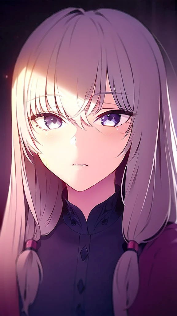 a beautiful anime girl with grey hair (best quality,4k,8k,highres,masterpiece:1.2),ultra-detailed,(realistic,photorealistic,photo-realistic:1.37),1girl,detailed face,beautiful detailed eyes,beautiful detailed lips,extremely detailed eyes and face,longeyelashes,sensual,detailed background,highly detailed, full body, cute, standing, casual clothes, cool jacket, whale reference cloth,straight hair