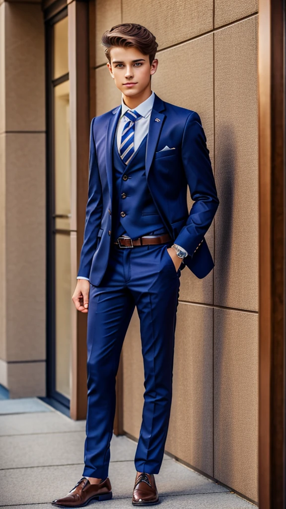 19 year old male wearing tie and lomg sleveed button up with blazer and vest with dress pants and belts
4K HIGH REZ
Physical Description: Brown colored hair and skinny build. 5"5 and 150 LB. Blue eyes.
.