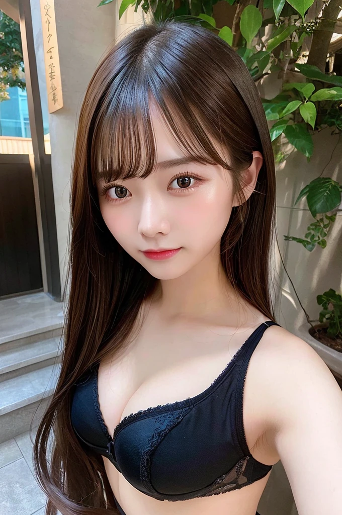 Highest quality、masterpiece、High resolution、Wuxi 1girl、bra、Panties、Super beautiful face、Super beautiful eyes、Super beautiful hair