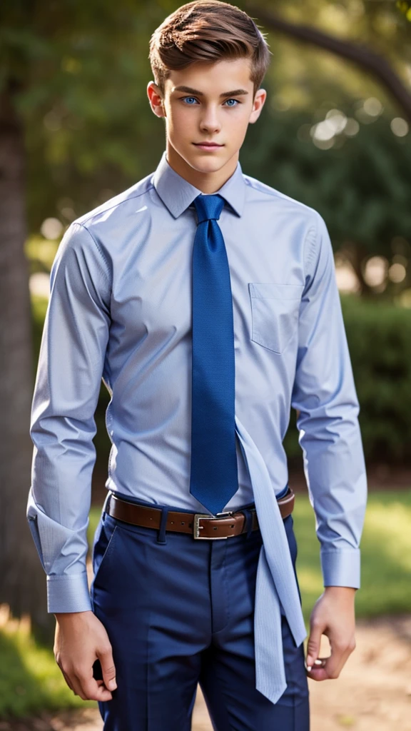 19 year old male wearing tie and lomg sleveed button up with belt and tucked in
4K HIGH REZ
Physical Description: Brown colored hair and skinny build. 5"5 and 150 LB. Blue eyes.
.