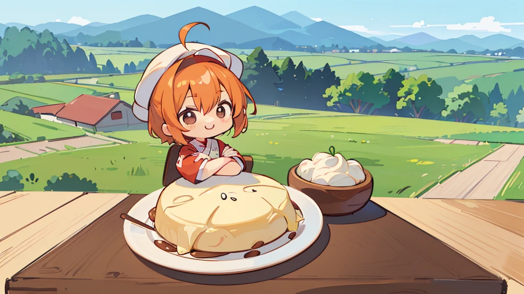 elma_maiddragon, short hair, black hair, blue eyes, senos medianos, Sopa de fideos con carne, Arroz de cerdo estofado, bubble tea, Guabao, Huevo de hierro, Mijo mochi, tortilla, Vermicell, Pan-fried buns, Bollo de pimienta, pineapple cake, Fideos de arroz, Panqueque de cebolleta, tofu apestoso, Pastel solar, witch hat, dress, cape, white gloves, background, Everything is made of candy, cotton candy, Tierra de caramelos,hecho de caramelo, Hecho de caramelos y piruletas , Esculpido en caramelo, Bosque de dulces, recubierto de caramelo