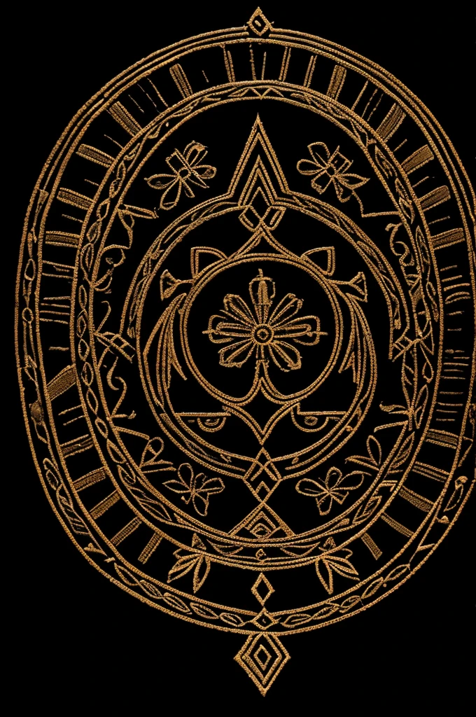 Black background with details of the Andean culture as a watermark