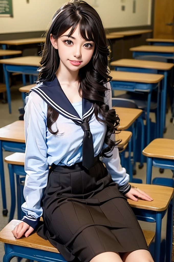 Masterpiece, 1 Sexy girls having sex with 1 male in the school library, sailor style uniform, thick flowing dark twin tails with bows, pigtails, bangs, (((black hair)), big hoop earrings, bracelets, ring (nose ring) in septum of nose, satin choker with heart pendant, candy necklace, classic blue and white sailor uniform,  long thick wavy black hair with bangs, bangs hair, skimpy pleated skirts and crop tops, small breast, nubile, tiny body, the girls rub their pantyhose crotches on his dick and thigh, female with guy in library, pantyhose covered cameltoe rubs penis, skimpy sexy outfits with ultra shiny pantyhose, straddle and ride cock on top of table in library, POV cowgirl, front of female riding cowgirl visible with perky cleavage and nice body, (((penis goes inside her pantyhose crotch))), their vaginas are visible through their flesh colored pantyhose crotches, UHD, photorealistic