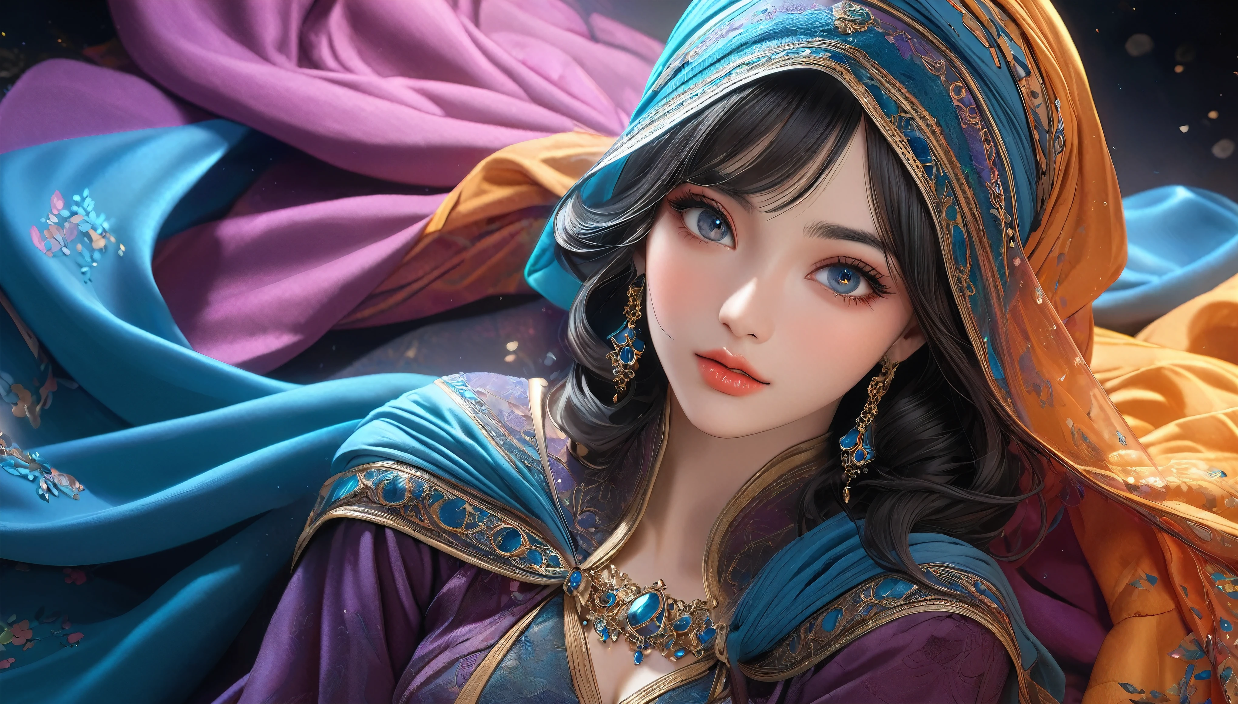 photography of Belle from Beauty and the Beast, (expose her tits),topless, royal gown(hijab), full cleavage, full body, beautiful, ((detailed face)), ((detailed eyes)), crown, majestic, perfect body, intricate, cinematic lighting, realistic, bokeh, HD, high quality, 8k, uhd, soft shadows, masterpiece, pussy reveal, tits reveal, ((distant view:1.2)),one breast out