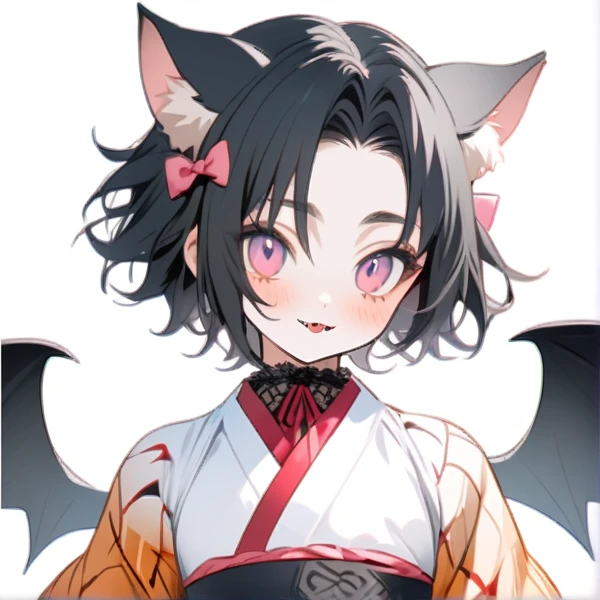make a demon slayer character based off lilith with owl wings and cat ears