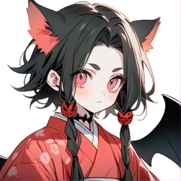 (Best Quality,ultra detailed,realist:1.37),high resolution(4k,8k),portrait,Demon Slayer character,black fur,short hair,black eyes,big smile,warm smile,YOUNG,charismatic,******** ,Kimetsu no Yaiba&#39;s distinctive style, dynamic pose, vibrant colors, detailed facial features, powerful aura, determined expression, katana, fierce eyes, intense battle scene, dramatic lighting, flowing layer, iconic demon slaying uniform, intricate patterns, burning background