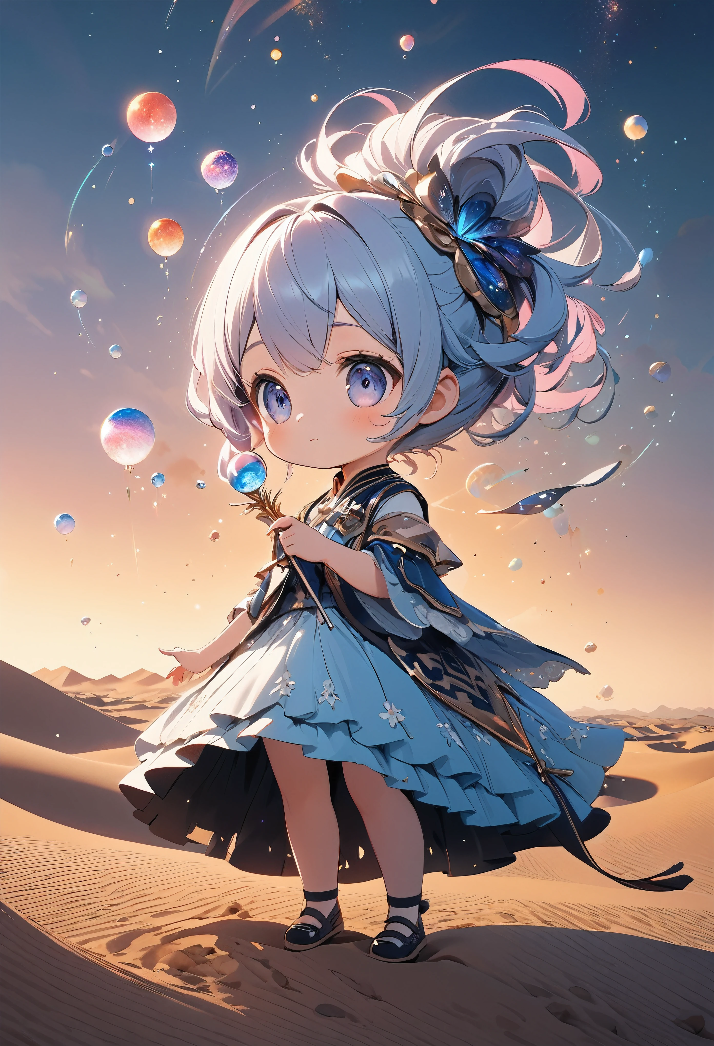 cute, Desert Princess, alone, Minimal Deformation, Innocent,
BREAK Counting celestial bodies floating in an aesthetic universe, Point and check,
BREAK Desperately checking the direction with my fingers、Predicting oases locations,
BREAK Cute composition, Absurd aesthetics,
BREAK Professional spray work, Fine and exquisite texture, Detailed and precise brushwork, Detailed and vivid depiction, Anatomically correct, Absurd aesthetics,
BREAK Highest quality, Highest Resolution, Octane Rendering, superretinal vision,
