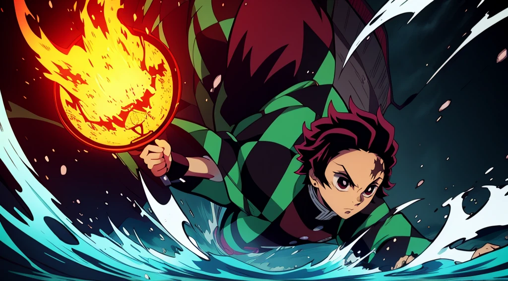 hight resolution, Anime Art Wallpapers 8K, epic composition, Battle, Anime character with a sword on the background of fire and water, mist, Cute guy with black and pink short hair in Demon Slayer art, Demon Slayer Art Style, demon slayer rui fanart, badass anime 8 k, Demon Slayer, Anime Key Art, 4 k manga wallpapers, kimetsu no yaiba, anime wallaper, Ultra Transparent, Ultra Detailed, very extremely beautiful, anime epic artwork, Anime Art Wallpapers 8K, Local Art