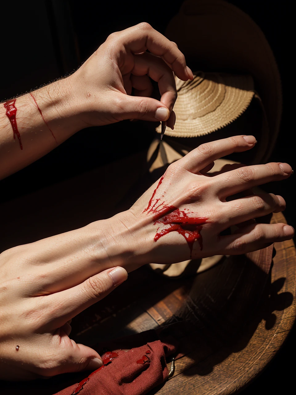 Cut this hand and more blood