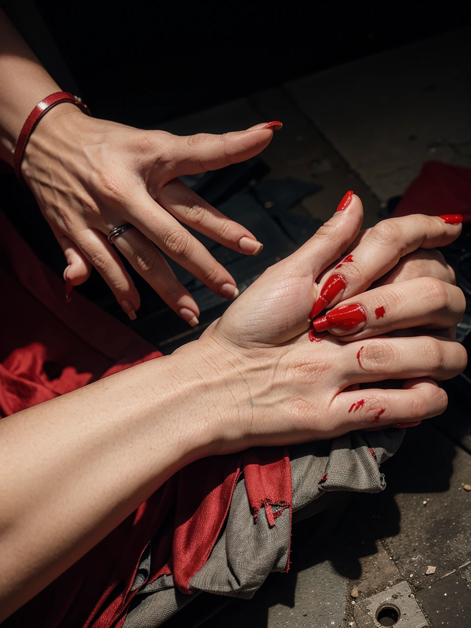 Cut this hand and more blood
