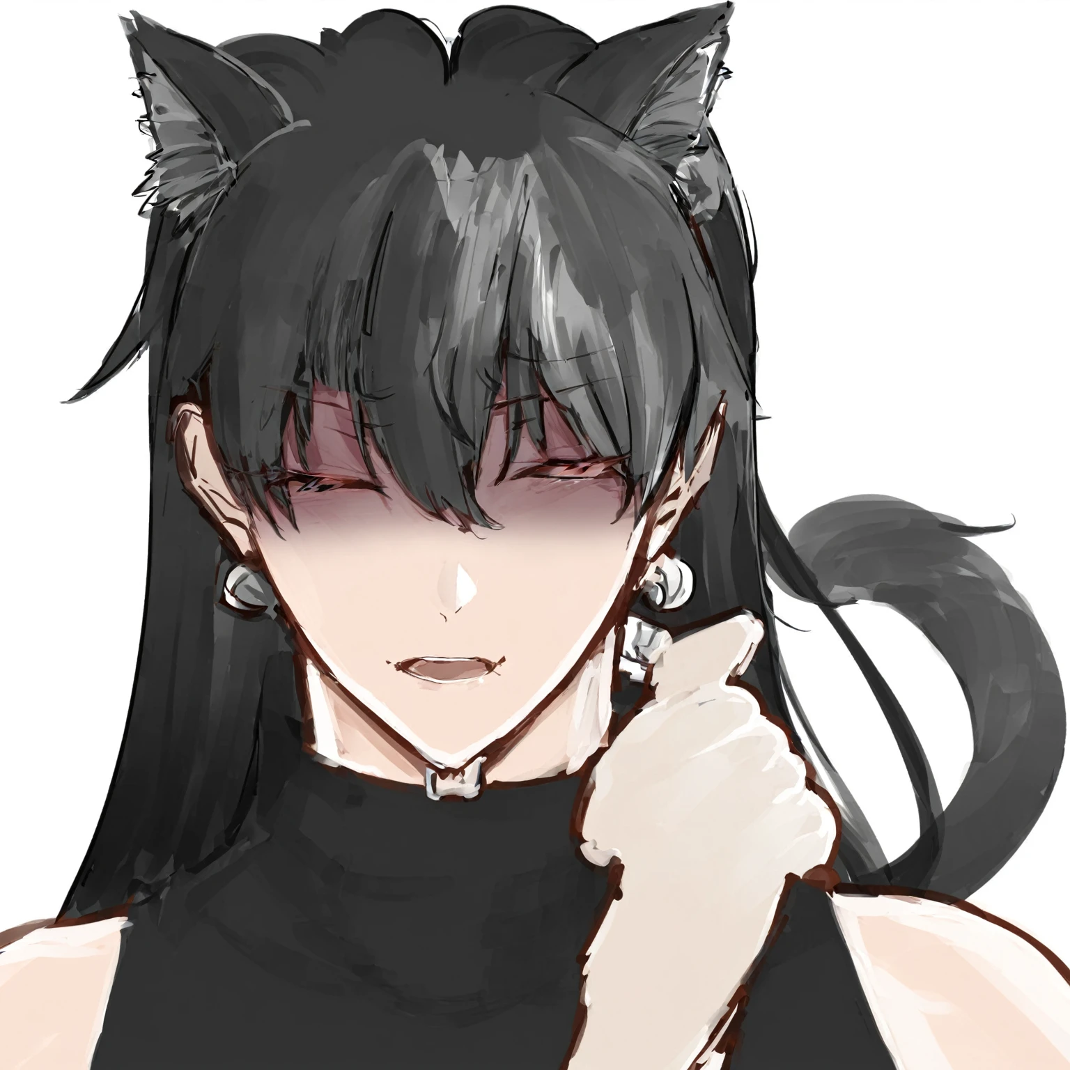 make a demon slayer character based off lilith with owl wings and cat ears