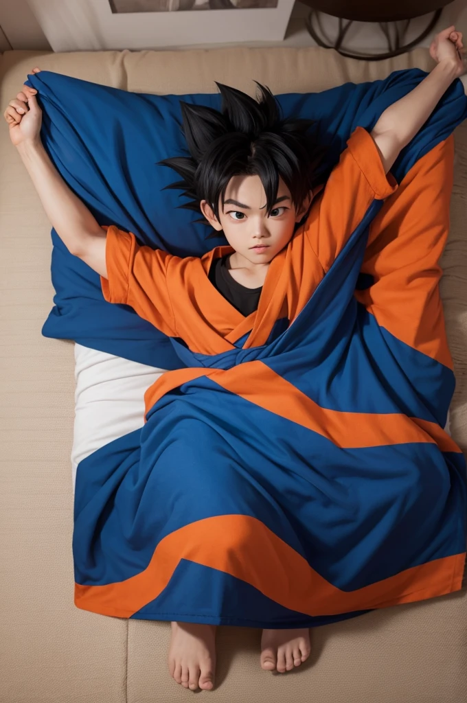 Make a goku blanket