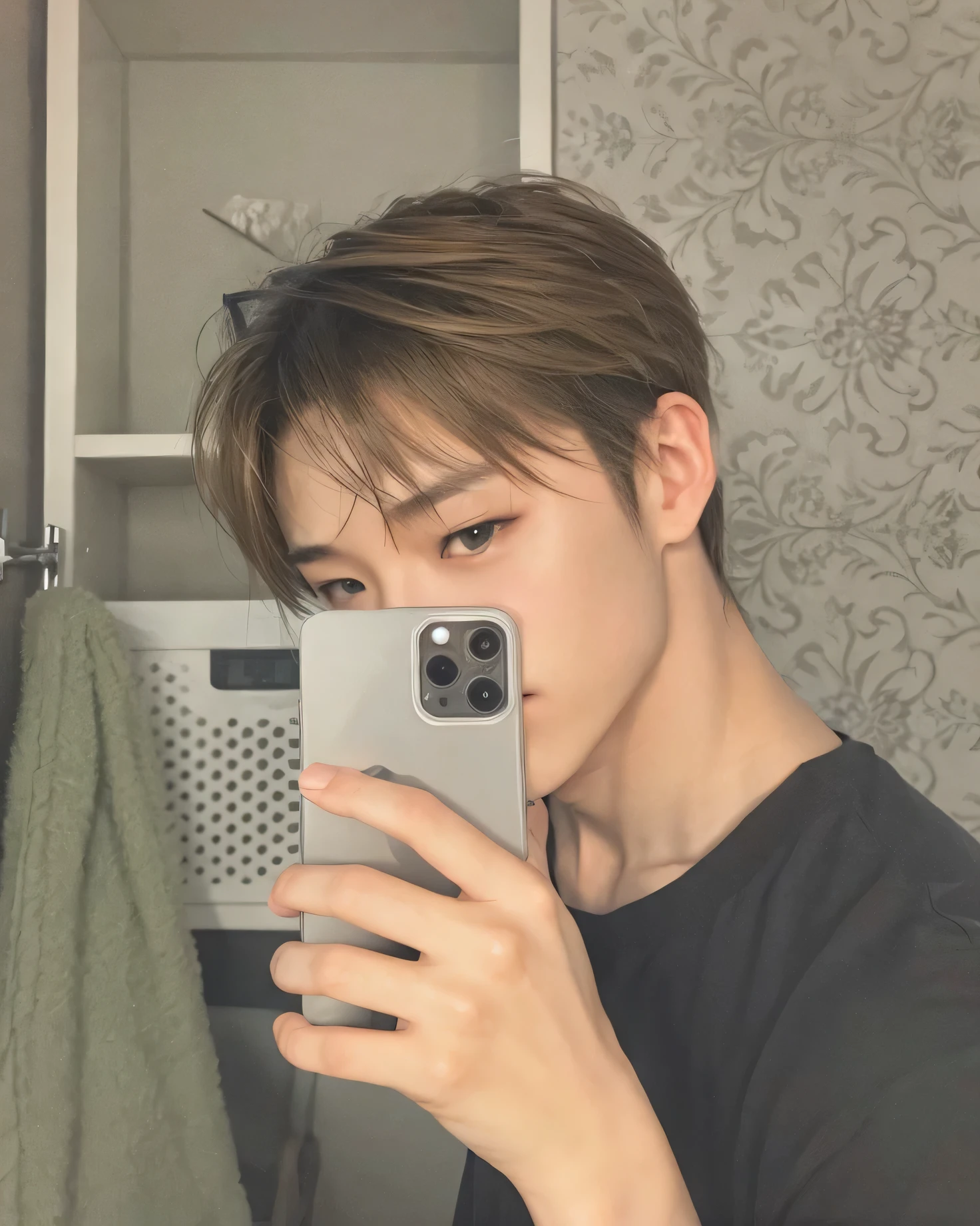 blond asian boy
