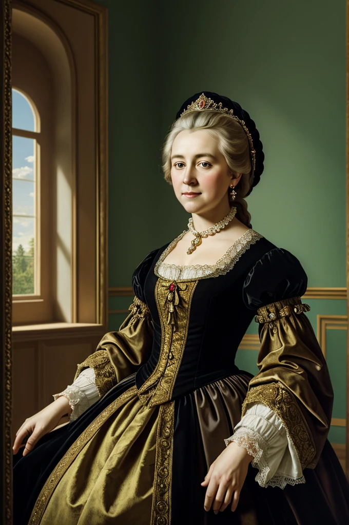 masterpiece, portrait of Catherine the Great in a modern style