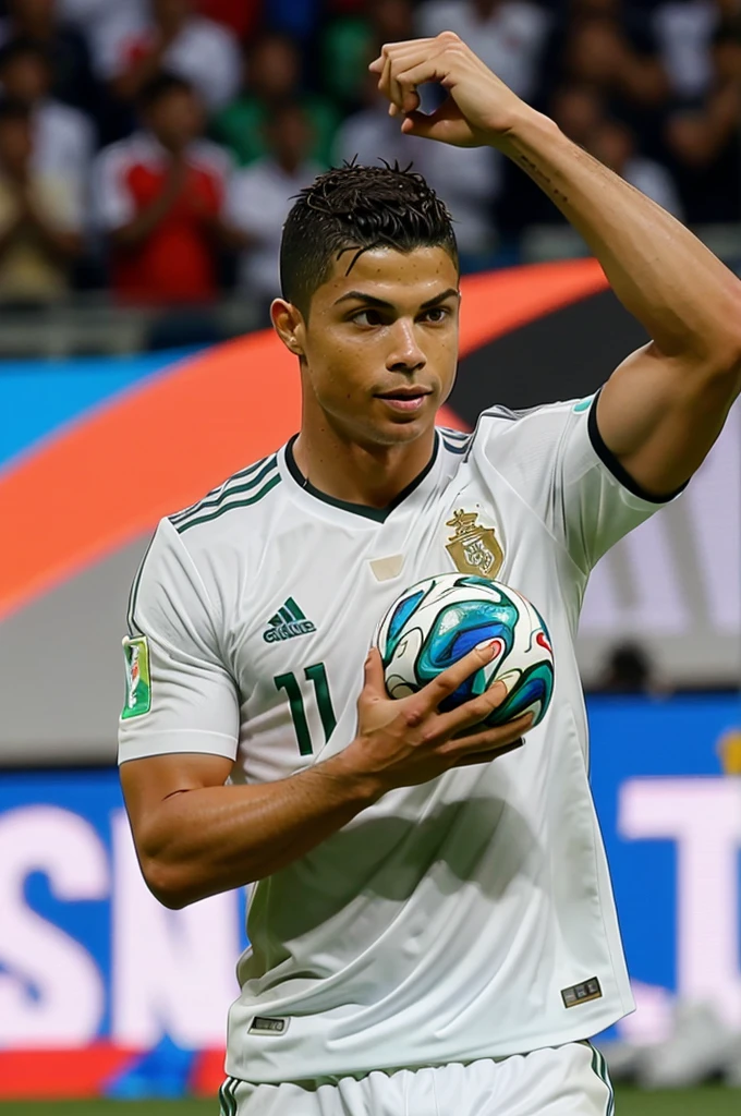 Ronaldo with world cup