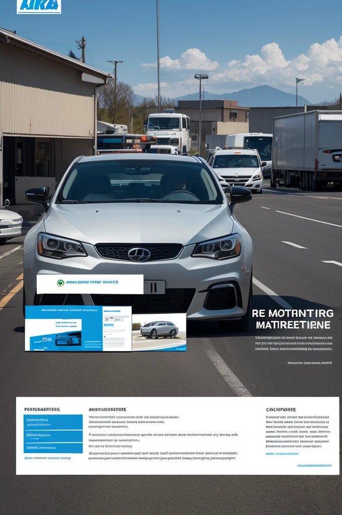 Create a sales brochure related to vehicle tracking and monitoring