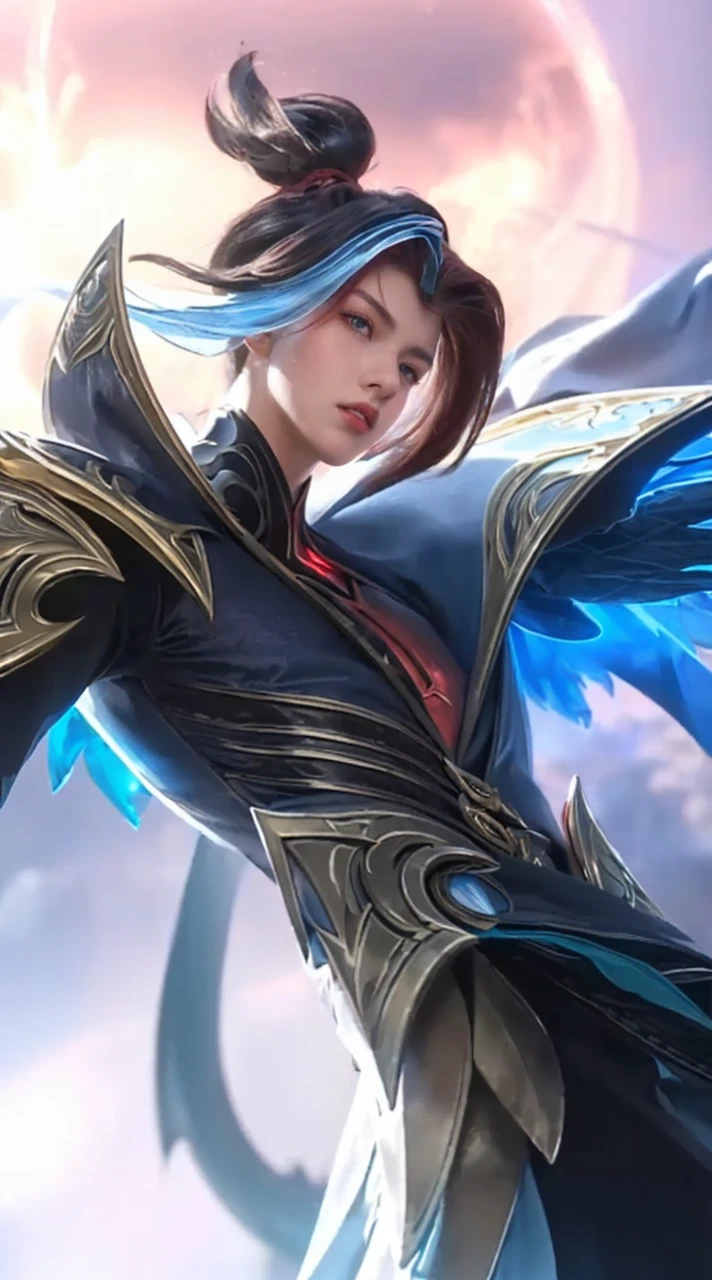 a close up portrait of a young boy with vibrant red hair holding a medieval sword, intense red eyes, sharp facial features, wearing dark robes, mystical glowing energy emanating from his hands, dark moody lighting, fantasy concept art, highly detailed, cinematic, dramatic lighting, moody, realistic, photorealistic, 8k, masterpiece