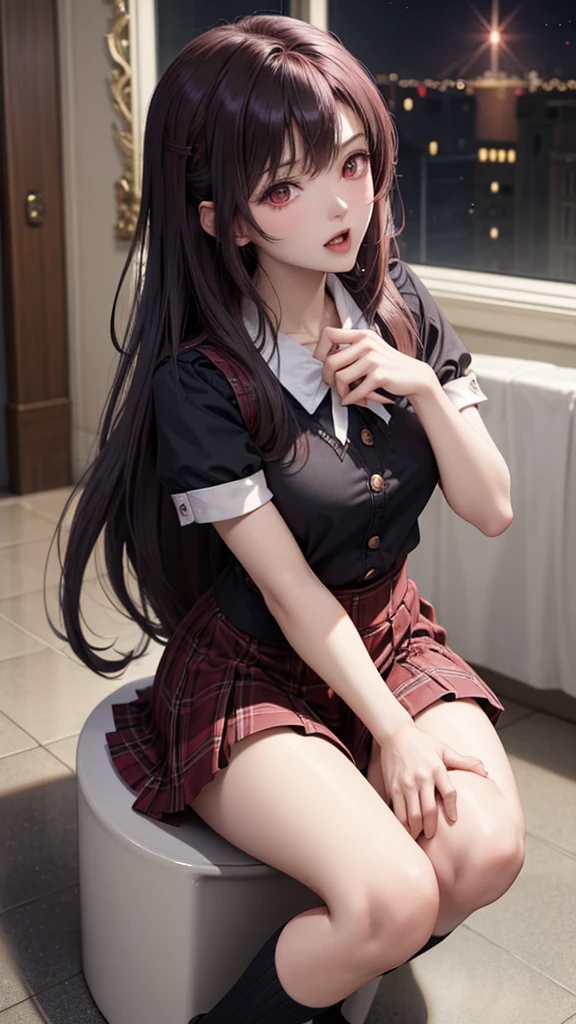 A sexy、Glamour、Beautie、Beautiful shape、wretched、boredom、Unusual beauty、Fornication、Good skin luster、Long hair straight hair、pinkhair、Facial expressions that you feel sexually、Smell、lovely、seductiv、Strong sexual pleasure、open your legs a little、toilet、Toilet room、bath room、Get on your knees、JK style、high-school uniform、Black Blazer、Red checked skirt、18year old、saddened、Unhappy、Transcendent beauty、slightly thicker thighs、small mouth、masturbation、Nasty look、Put your hand on your crotch、Goth Lo Remake、Neat face、Writhing expression、Maid Taste、The nose is neat、Open your mouth wide to the maximum、Bewitchingly close your eyes、Sitting on the toilet seat、Masturbation、Stained glass windows at night、close eyes、s asleep、knee high socks、panthyhose、garterbelts、