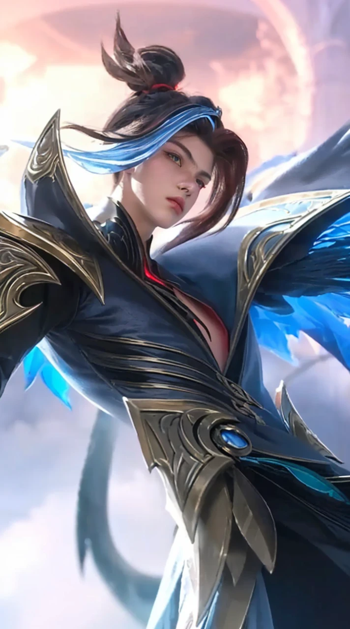 a close up portrait of a young boy with vibrant red hair holding a medieval sword, intense red eyes, sharp facial features, wearing dark robes, mystical glowing energy emanating from his hands, dark moody lighting, fantasy concept art, highly detailed, cinematic, dramatic lighting, moody, realistic, photorealistic, 8k, masterpiece
