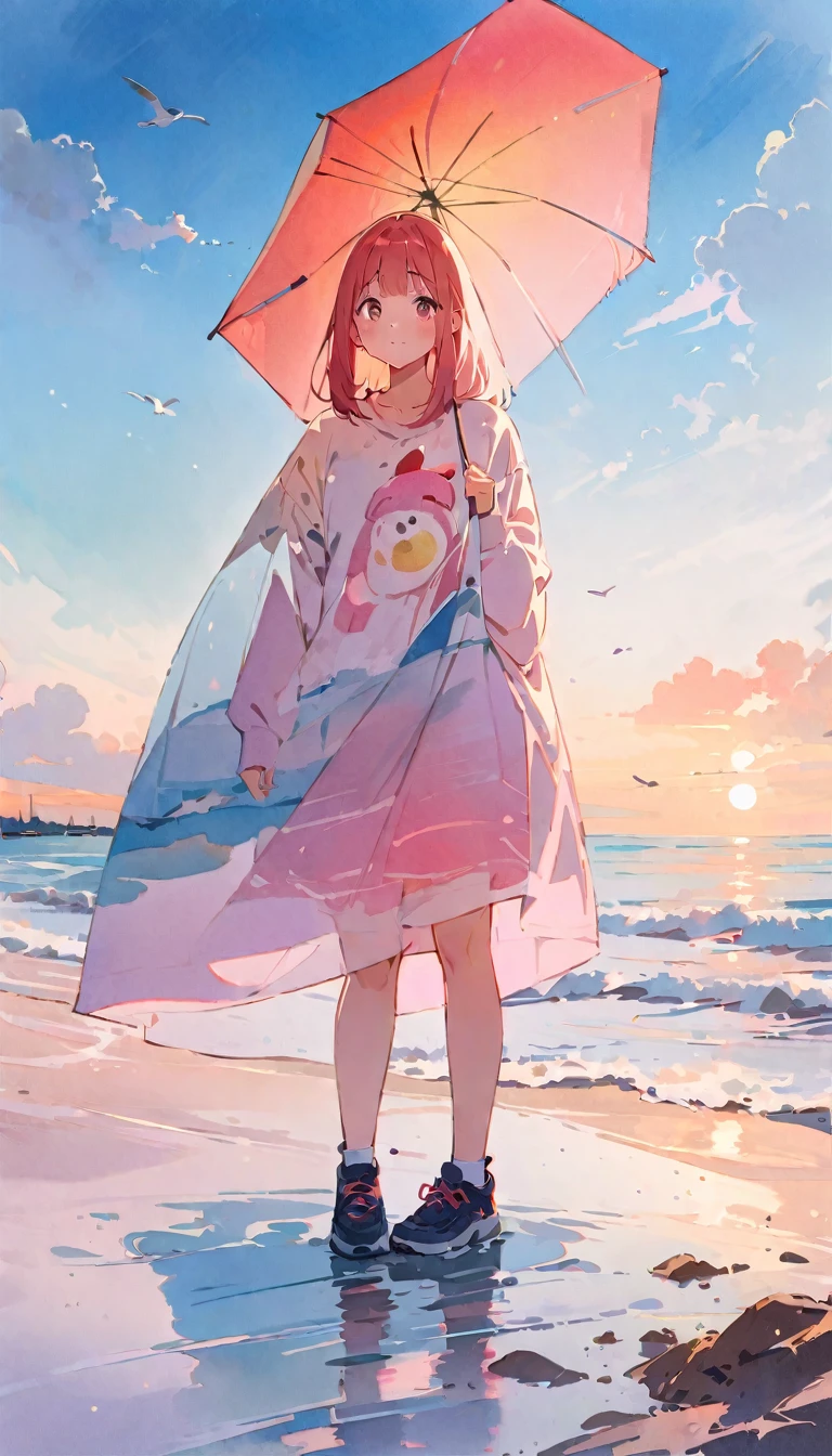 (8K, best quality, masterpiece),watercolor (medium), 1girl, {Practical, original photo, Ultra-fine transparent, image, (Influenced by Yoshitaka Amano's style:1.6)}, Practical Light, Delicate skin, (Beautiful slim woman, 25 years old, Court Knight:1.5), Thin legs, Fine particles, Long white hair, Detailed fingers, Thin, Ecstasy expression, Dynamic and sexy pose, (Huge breasts:1.4), (Long skirt, Long red cape, boots:1.2),(Arcadia, Flower Storm, Many flowers:1.8), Unobscured,Beautiful scenery, (Flowers, Wind and Moon:1.5).
