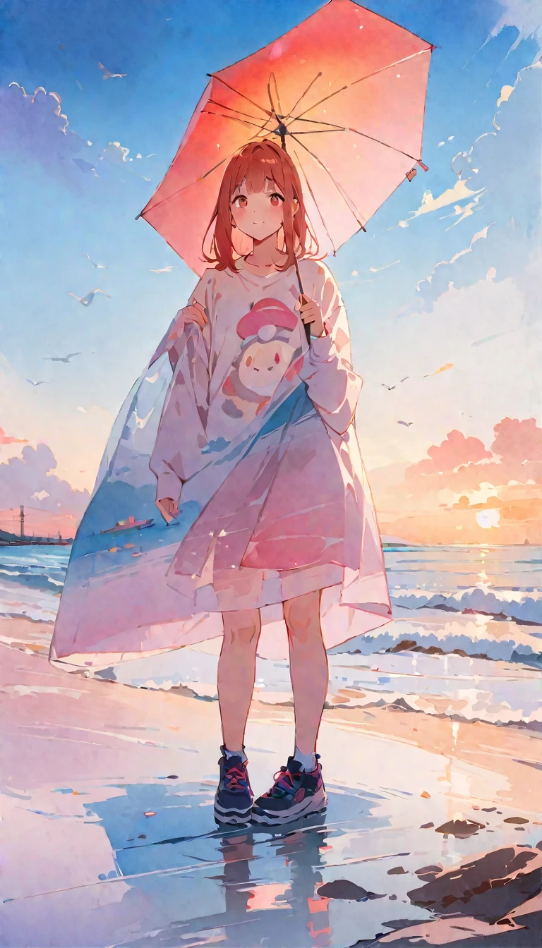 (8K, best quality, masterpiece)，watercolor (medium), 1girl, {Practical, original photo, Ultra-fine transparent, image, (Influenced by Yoshitaka Amano&#39;s style:1.6)}, Practical Light, Delicate skin, (Beautiful slim woman, 25 years old, Court Knight:1.5), Thin legs, Fine particles, Long white hair, Detailed fingers, Thin, Ecstasy expression, Dynamic and sexy pose, (Huge breasts:1.4), (Long skirt, Long red cape, boots:1.2),(Arcadia, Flower Storm, Many flowers:1.8), Unobscured，Beautiful scenery, (Flowers, Wind and Moon:1.5).