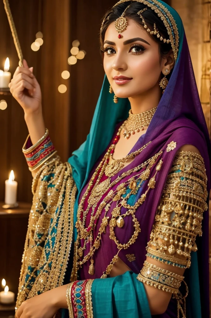 Decorated tota for women