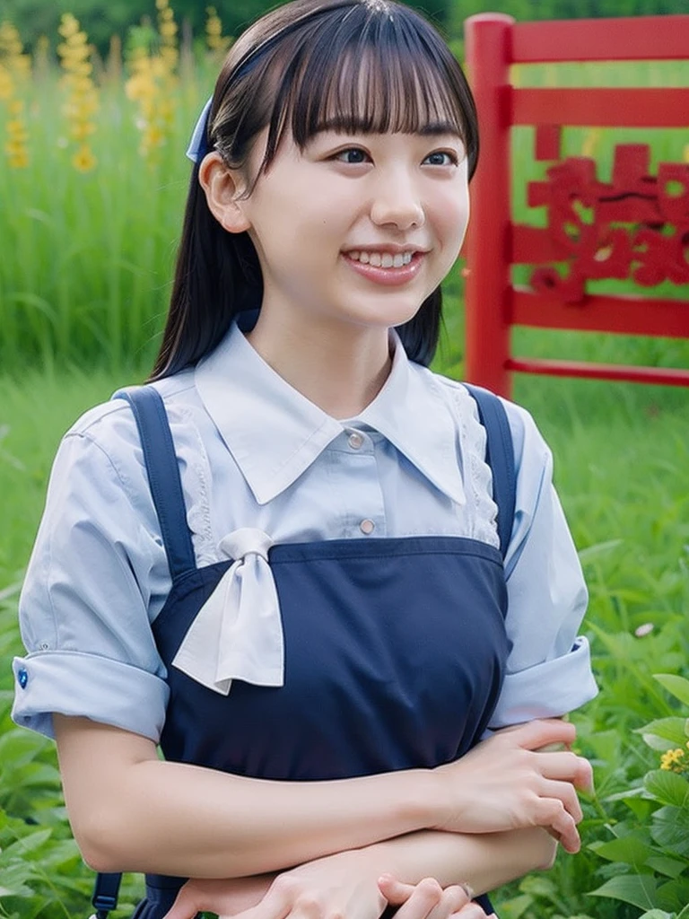 summer、On the way to school、Maid、(upper body shot)