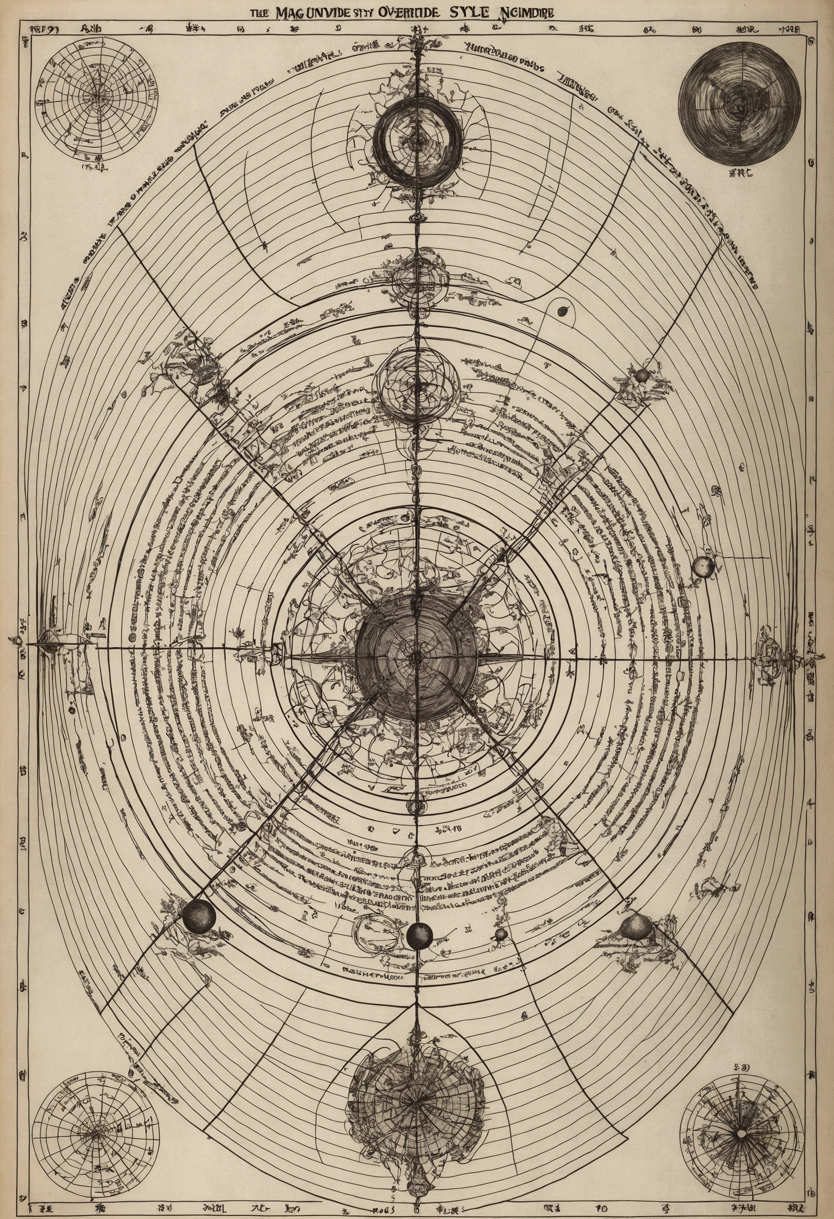 Seven overlapping elliptical universe internal structure hierarchy diagram,The overlapping structure of Mount Xumi,chart,Detailed description,Notes on Mysticism,Extremely complex,Accurate structure,alchemy,
(Magazine:1.3), (Override Style:1.3),