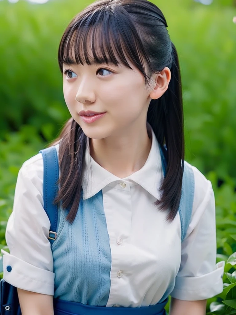 summer、On the way to school、Maid、(upper body shot)