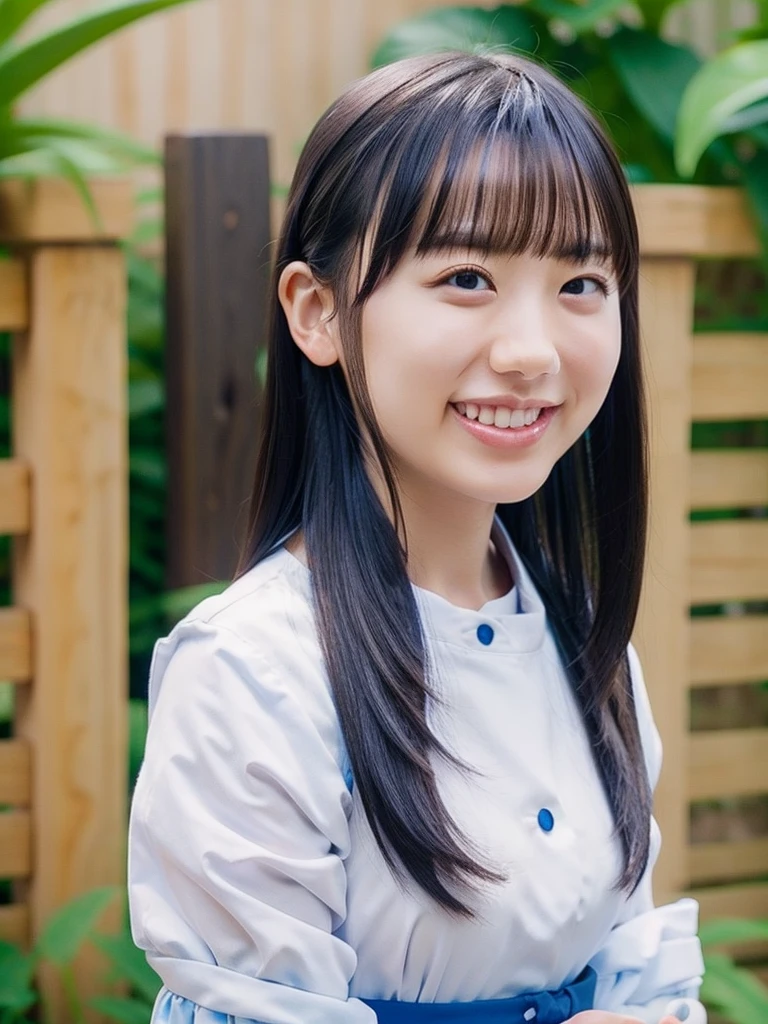 最high quality、high quality、Best image quality、Light blue sailor suit、Tight uniform、(Large Breasts),Summer clothes、pleated howing white panties:1.5、Twin tails、smile、,最High resolution、High resolution、最high quality、masterpiece、RAW Photos、whole body写真、Detailed and realistic human body、Detailed and realistic skin、Realistic face in every detail、Detailed and realistic eyes、Detailed and realistic lips、Detailed and realistic teeth、Detailed and realistic ears、Detailed and realistic hair、Detailed and realistic weapons、Realistic reproduction of every detail、Realistic fingers in every detail、(Beautiful Hands、thumb1reference4)、Realistic feet down to the last detail、((Beautiful Japanese Woman))、(Japanese Model)、((21 year old beautiful woman))、(Black Hair)、(Straight hair)、((whole body))、(Slim and perfect figure)、(whole body光沢肌、Fair skin)、Detailed and realistic human body、Detailed and realistic skin、Realistic face in every detail、Detailed and realistic weapons、Realistic fingers in every detail、Detailed realistic feet、Soft natural light、Japanese garden、A 360-degree view of hydrangea fields、((Standing in the middle of a hydrangea field(A girl surrounded by hydrangeas 360 degrees))、Poses to make your thighs look beautiful