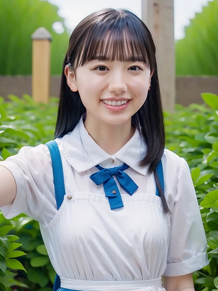 summer、On the way to school、Maid、(upper body shot)