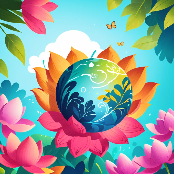 CREATE an interactive logo for my Instagram page, the logo must reflect the name and reason of the page, focusing on elements that symbolize growth, transformation and positivity. Incorporate visual elements as a symbol of growth (For example, Tree, seed sprouting, flower blooming), a transformational symbol (For example, butterfly emerging from a cocoon, geometric shapes transforming) and an empowering symbol (For example, Up arrow, sol nascente, open hand facing upward). Integrate a symbol associated with mental health (For example, brain, Puzzle piece, Lotus flower) to reinforce the focus of the page. USE a color scheme that reflects positivity, tranquility and vitality, with calming colors like green, blue or purple, plus vibrant details. Design the logo with dynamic elements that evoke movement and interaction, ensuring versatility for use on different platforms and formats.