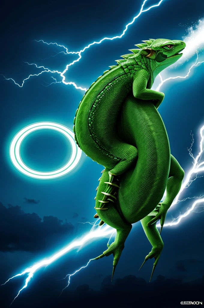 An image where it says GEKKO but with a letter that looks like lightning
