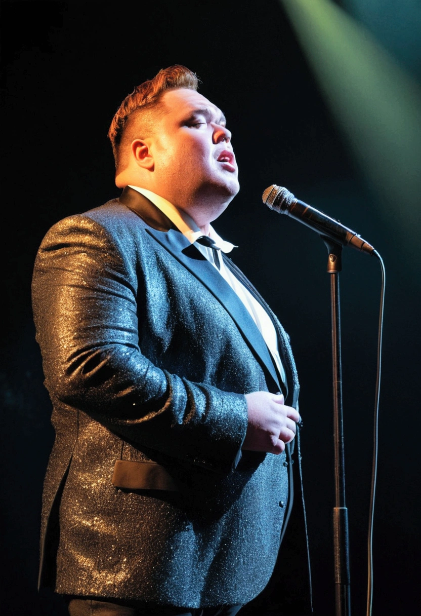 slightly fat man singer