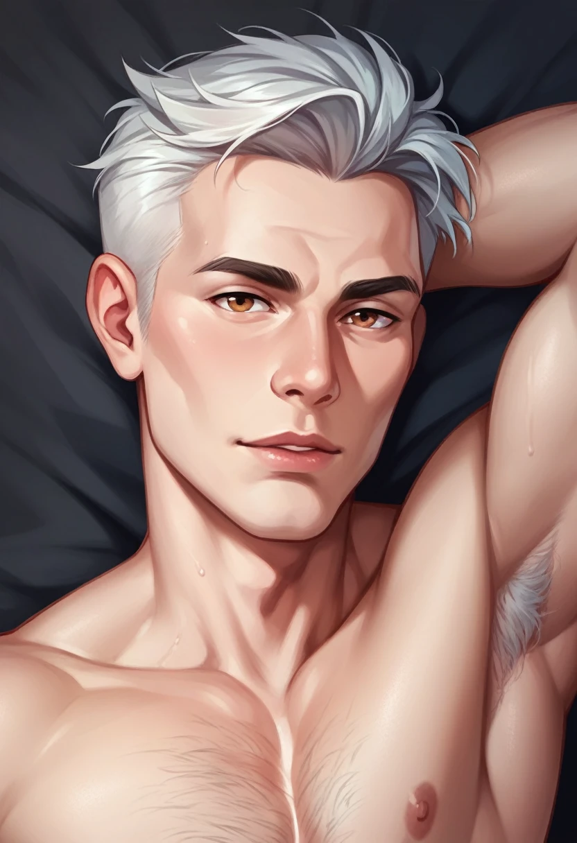 Close up photo of a 25 year old men.