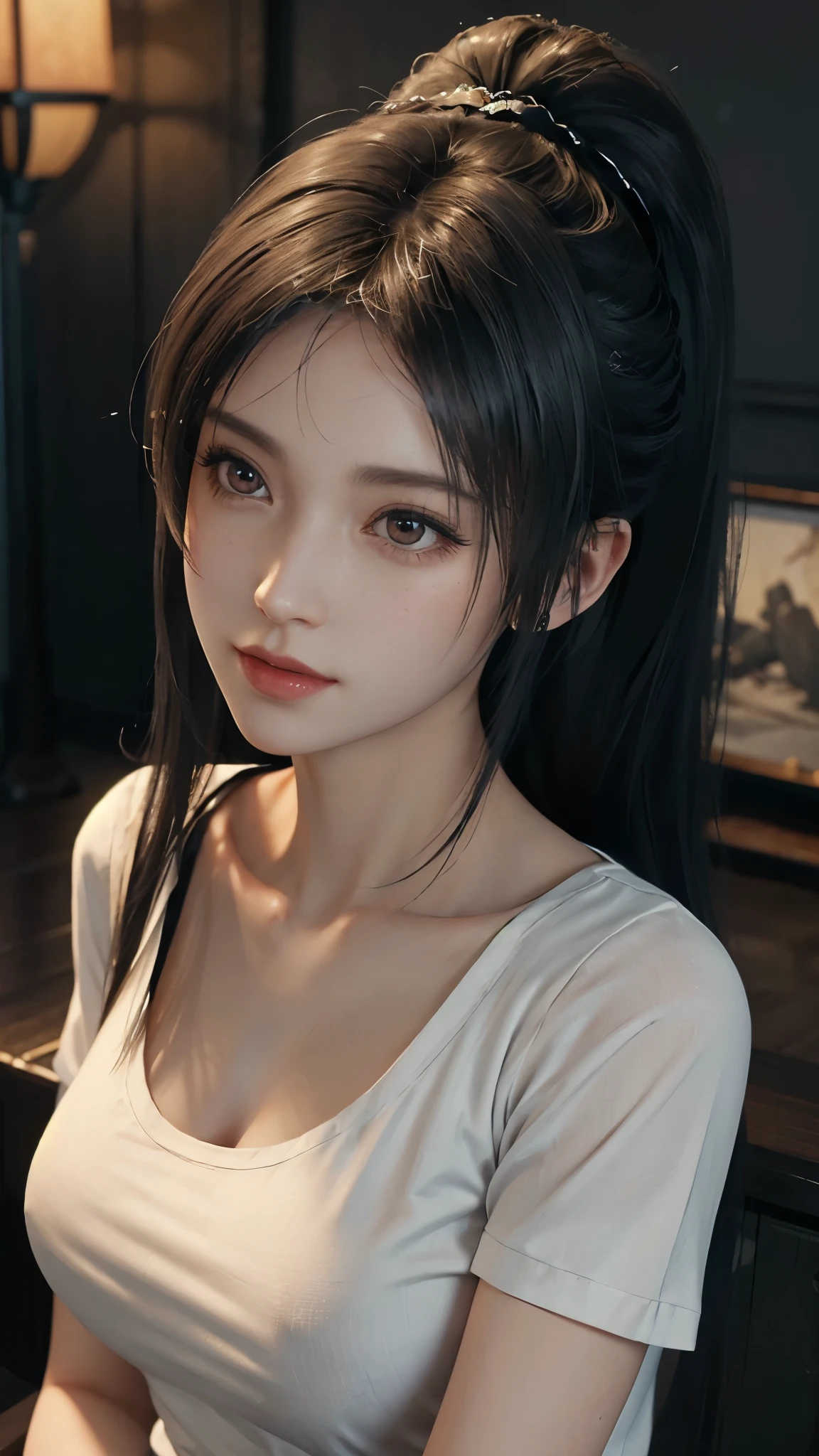 Light线追踪,{best quality},{ {masterpiece}},Extremely detailed 8k wallpaper,{Extremely refined},rich and colorful,Intricate details,realism,Cool white skin,(Apply blush carefully),1080P,sun,Soft,Sense of Brokenness,皮肤Light滑如丝,3d,masterpiece,best quality,illustrationVery detailed,beautiful eyes,Very detailed的 8k cg 壁纸,Extremely refined女孩,8k wallpaper,best quality,noon,Pure beauty,White Chinese style telephoto lens,image(Front focus), (in the darkness:1.6), 大卫·霍克尼和阿尔方斯·穆夏的超realism女性肖像, Fantasy Art, Photo-realistic, Art Station, poster, , Very detailed的脸, 4K, The award-winning,
Start screen art, PC games with UI, Start screen, Stunning splash screen art, game Critical Art, Loading Screen, Loading Screen, Loading Screen”, Ink figure painting, Wang Chen, Critical Art, yasuke 5 0 0 px Model,Close-up of miss wearing white mask, Beautiful character painting, Gu Weiss, Gurwitz-style artwork, White-haired god, author:Yang Jie, Epic and beautiful character art, Stunning character art, author:Fan Qi, by Wuzhun Shifan, pixiv Art Street Guviz, Single ponytail, , High Ponytail, Tall and big, Long legs,(shorts), elegant, dignified, miss, Beautiful curves, sweet smile, Strong sense of detail and layering, color丰富绚丽, Has a unique texture, rich and colorful, color, vivid, Design Art, 16K, Very detailed, {{illustration}}, {Extremely refined}, {Exquisite surface treatment}, Very detailed, Delicate and shining eyes, {{Light}}, 极致Light效果, Model: realism, CFG size: 12, Laura: Bright texture (1.35), high quality, masterpiece, Exquisite facial features, Delicate hair depiction, Detailed depiction of the eyes, masterpiece, best quality, Light线追踪, Extremely detailed CG unified 8k wallpaper, masterpiece, best quality, (1 girl), 完美miss身材, (((tight rt))), (Delicate face), Black short hair, Tie your hair up, Light blue hairpin, (White skin), (Optimal Lighting), (超级Intricate details), 4K统一, (Very detailed CG), Showing off her white legs, , Hot Pants, shorts,