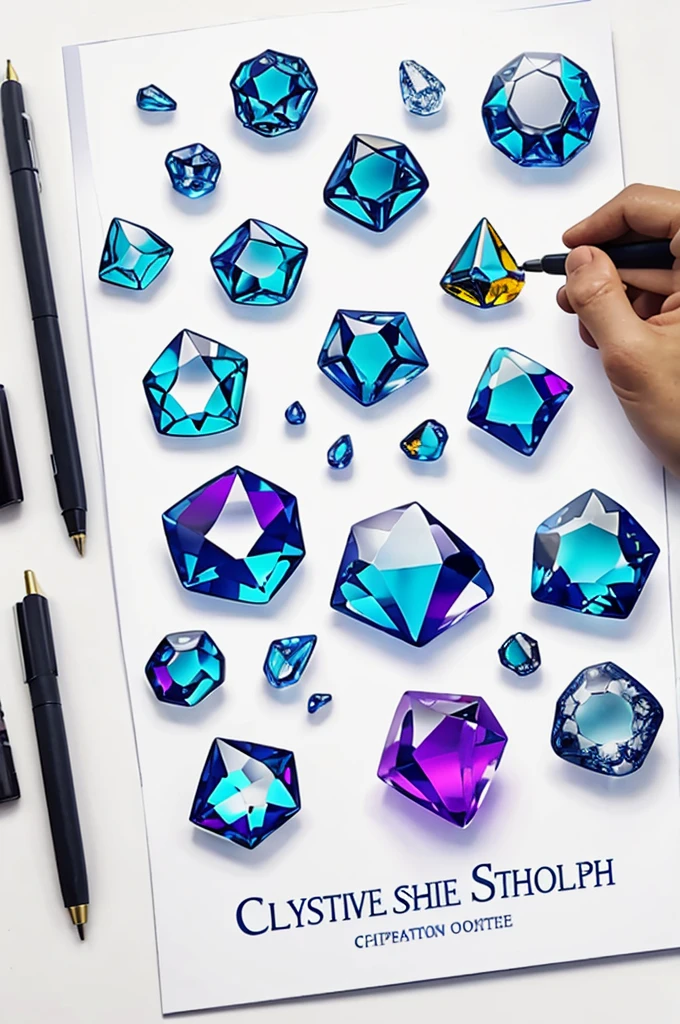 Create a logo for a business called CrystalShop