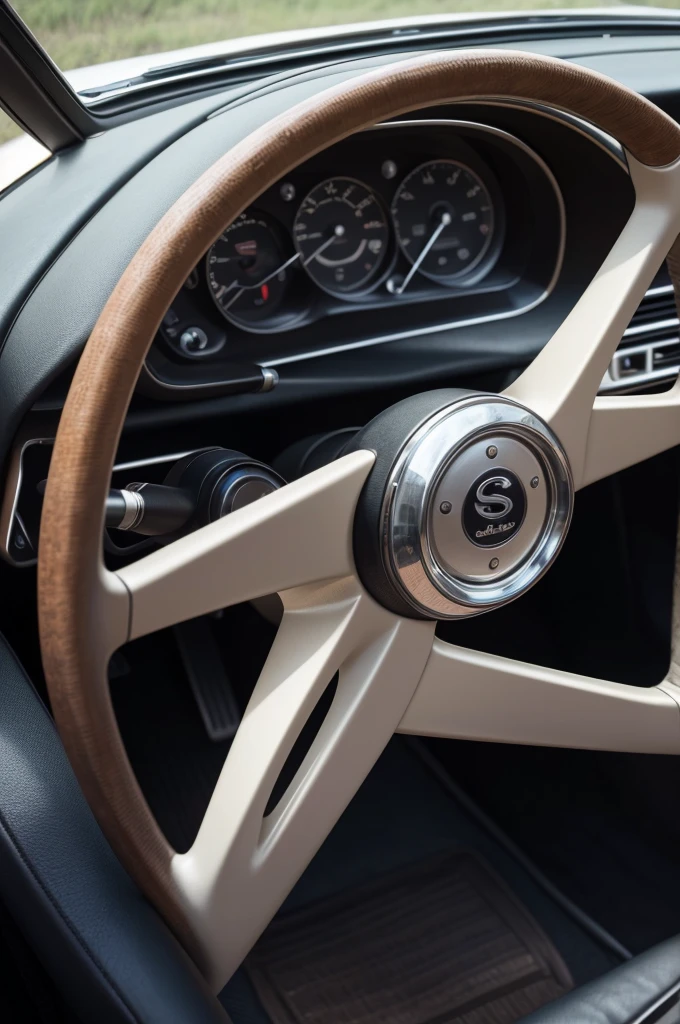 I need a realistic designed icon of a steering wheel from an OPALA SS 1978 car, just the steering wheel of that specific car