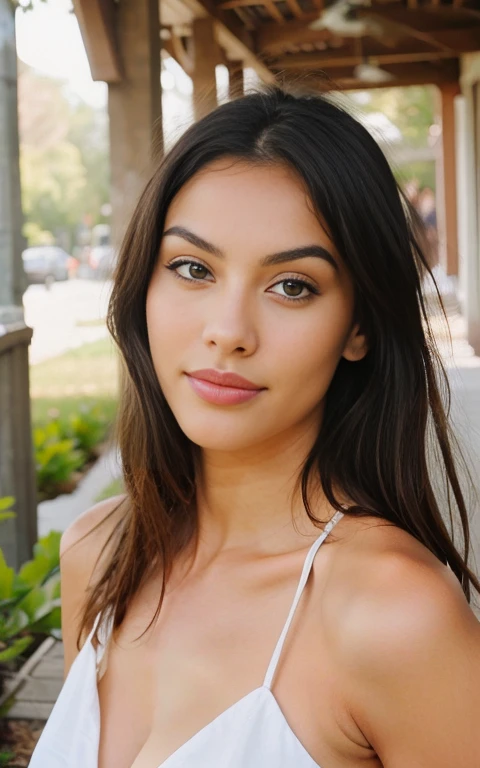Mix of the most atractive facial racial features, into one stunning real babe