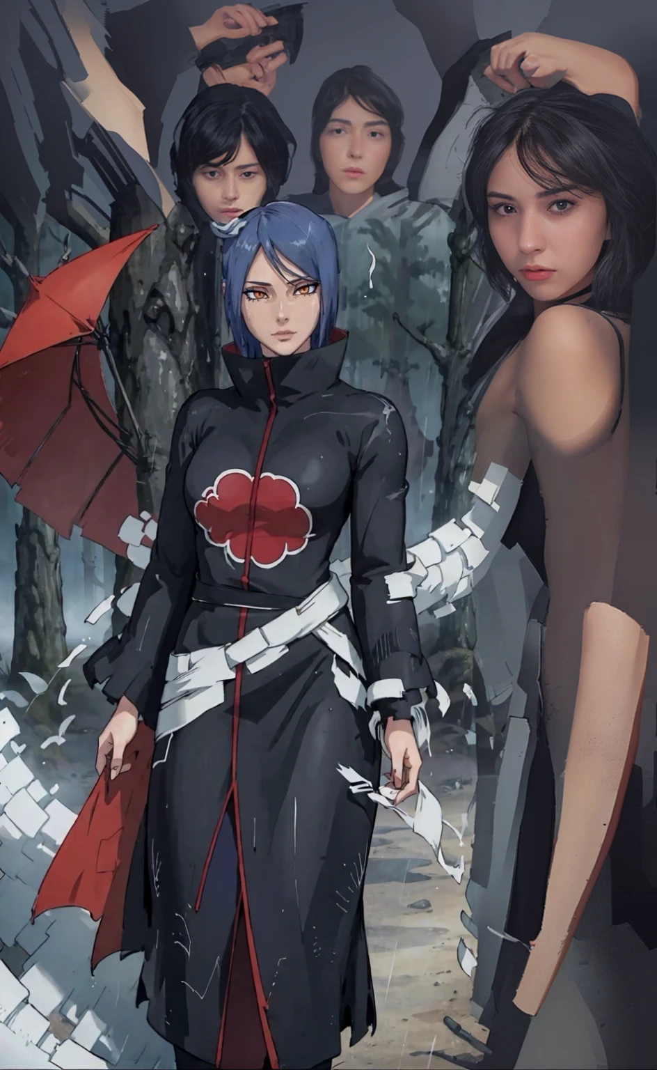 creates a background similar to that of the photo