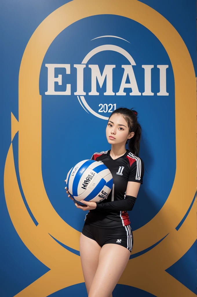 A volleyball crest with the name EREMT 