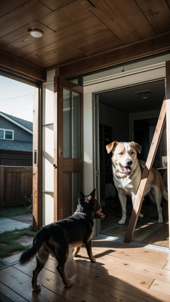 Dogs breaking into houses