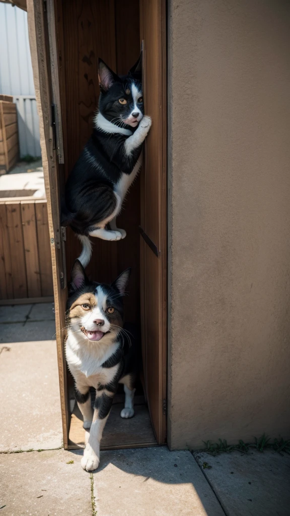 Dogs breaking into cats' houses