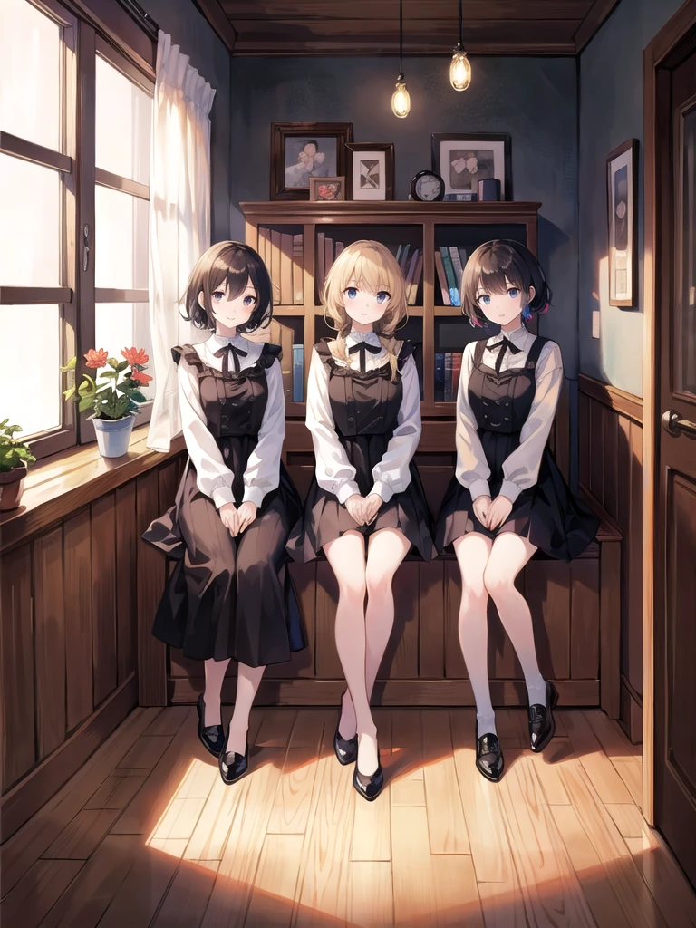 masterpiece, Highest quality, High resolution, 4 people,Knight