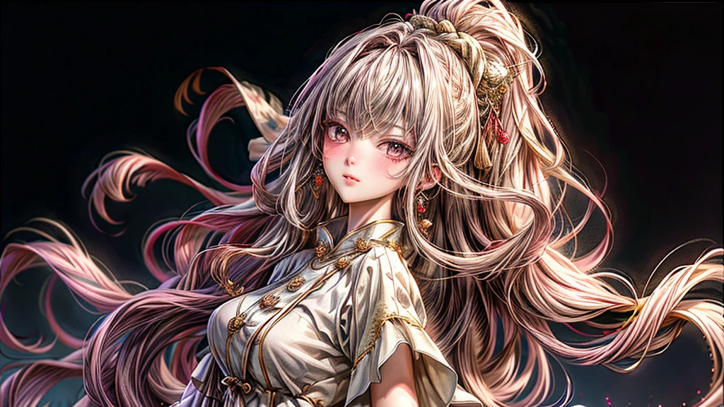 4K anime style quality,digital drawing mode,cute Moe anime cute female,wearing Fringe raffia paper hat ,Flashy fashion,wearing wool and silk dress at night,gold accessories,Blur the background to create a three-dimensional effect, atmosphere,sauna,beautiful pure skin ,Brush your hair back,beautiful pure white skin a,glossy long Braid hair,glossy pink lip, beautiful skin,beautiful femaled,high detail eyes textuer,gold white,fullbody,cute face,8 life size,perfect anatomy,Smooth hair,detailed pure skin texture, dynamic pose, full HD, 4k,HDR, perfect anatomy, depth of field,