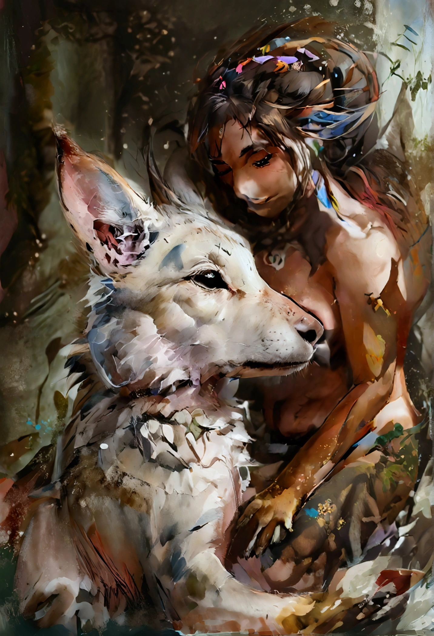 Humanized animals having sex