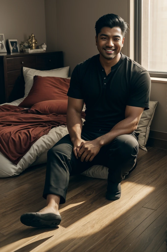 Prompts Copy prompts beautiful and detailed portrait, male anthro German shepherded, subtract, Rosa Tran, Ruan Jia, uploaded to e621, zaush, Foxovh, cinematic lighting, boxers negros,(((safe, seductive))) bedroom with smile, (((Sit on the floor) )) bed, pillows, pen